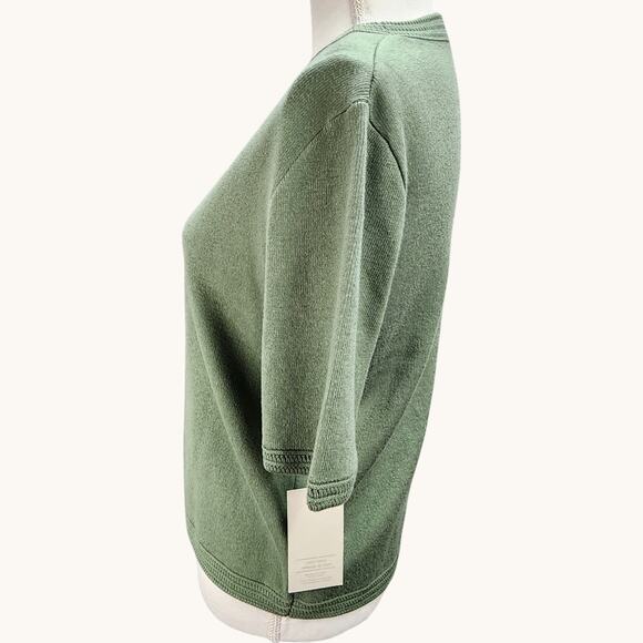 NWT Joie Cardigan Sweater Women Large Green Button Front Career Preppy Retro - Picture 6 of 11
